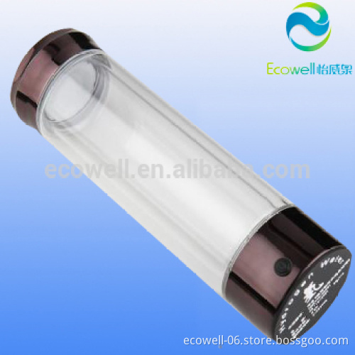 yellow color double glass body hydrogen water ionizer / hydrogen water maker